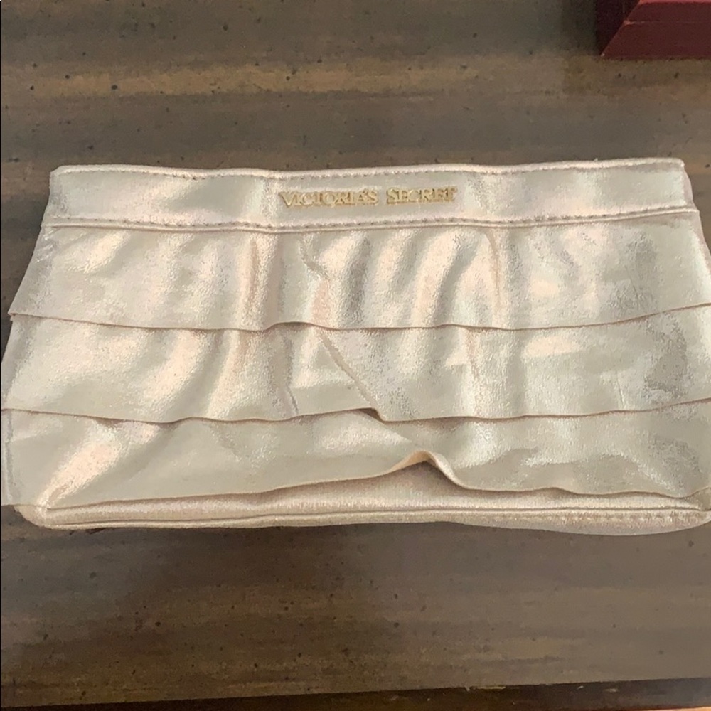 Victoria’s Secret Gold Ruffle Clutch